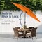 Best Choice Products 10ft 3-Tier Patio Umbrella, Market Sun Shade w/ Tilt Adjustment, Easy Crank